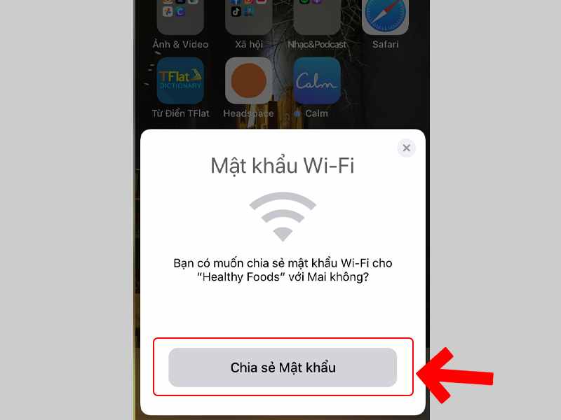 Cách chia sẻ wifi trên iPhone có mật khẩu