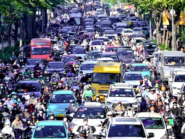 Bắt gặp tắc đường thường xuất hiện con số may mắn nào